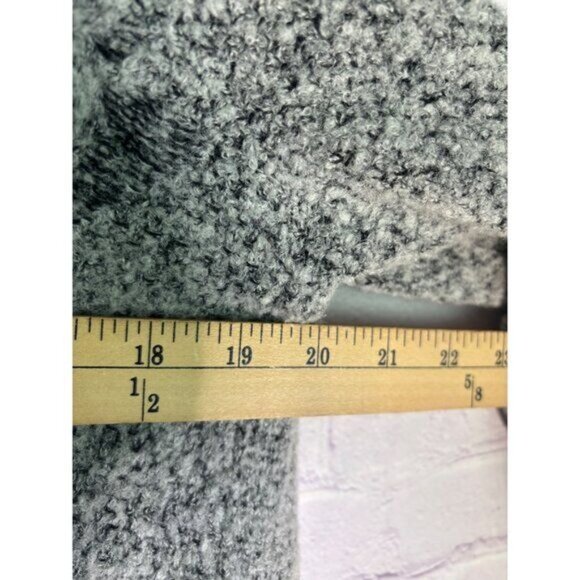 Anthropologie Angel Of The North Wool Cabled Boucle Sweater M Gray - Picture 8 of 15